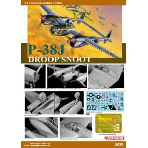    Dragon 1/72 P38J Droop Snoot Bomba Dear Bomber Kit: Toys & Games