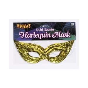  Gold Sequin Harlequin Mask Toys & Games