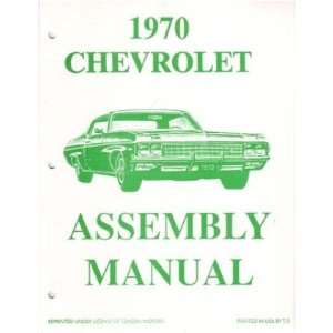    1970 CHEVROLET BELAIRE IMPALA Assembly Manual Book: Automotive