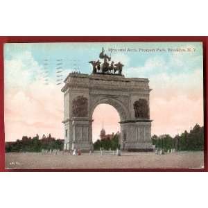   Arch Prospect park 1911 Brooklyn New York City 