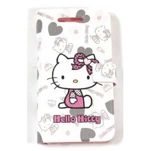  Hello Kitty Sitting Polka Dots Book Style Pouch for Apple 