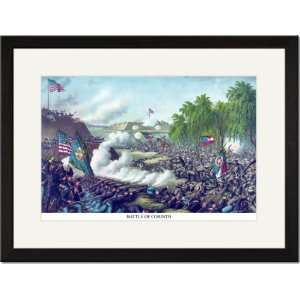   /Matted Print 17x23, Battle of Corinth, Mississippi