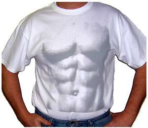 Ripped ABS T Shirt Muscle SIX PACK T Shirt Get that ROCK SOLID LOOK 