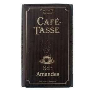 Cafe Tasse Dark Almond Chocolate Tablets (12   3.5oz Chocolate Tablets 