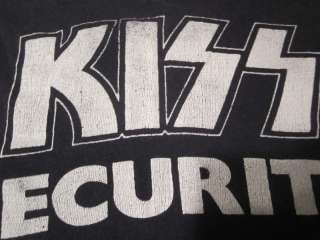 Vintage KISS Security Dynamic Tour shirt 1979 1970s 70s *VERY RARE 