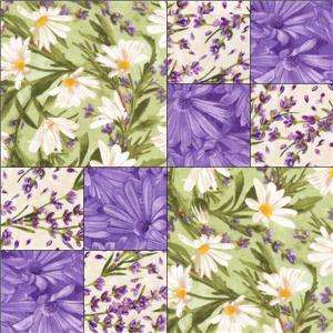   Daisy Floral Fabric Pre cut Quilt Kit RJR Simple Pleasures  