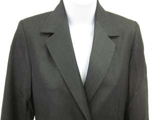 CINZIA ROCCA Dark Gray Wool Trench Coat Jacket Sz 4  