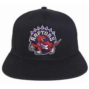   Toronto Raptors Retro Logo Snapback Cap Hat All Black 