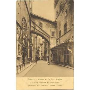   Postcard Chiesa di Or San Michele Florence Italy 