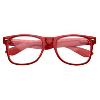 Nerd Raver Poser Clubbing Clear Lens UV400 Dork Wayfarer Glasses (3 