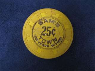 Vintage Sams Town Casino 25 Cent Poker Chip Las Vegas  