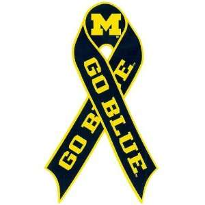  NCAA Michigan Wolverines Repositionable Ribbon Decal 