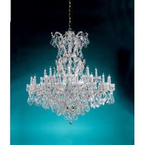 Maria Theresa Chandelier Draped in Majestic Wood Polished Crystal SIZE 