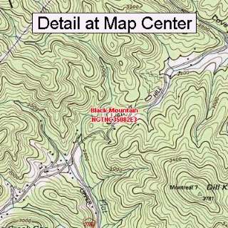 USGS Topographic Quadrangle Map   Black Mountain, North Carolina 