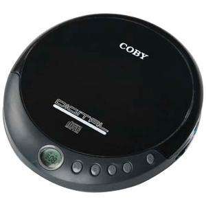 COBY PORTABLE CD PLAYER HEADPHONES BLACK FREE US SHIPG  