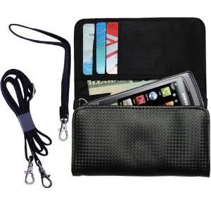  Black Purse Hand Bag Case for the Samsung GT S8500 with 