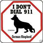 German Shepherd 911 Dog Sign   Many Pet Breeds Avail.