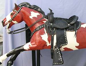 Coin op Trigger or Champion Horse Kiddie Ride Saddle SET 3 pc.  