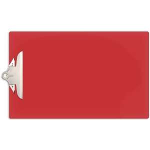  11x17 Red Acrylic Clipboard with 6 Jumbo Board Clip 