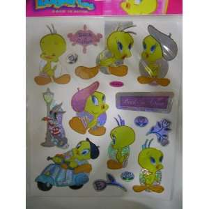    Looney Tunes Tweety Sparkly Shimmering Stickers Toys & Games