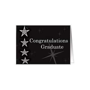Congratulations Graduate with stars Card