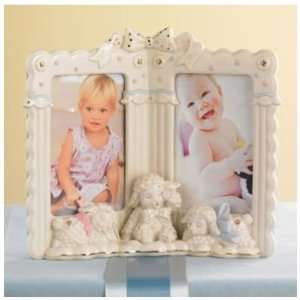  Lenox Lazy Lambs Double Picture Frame