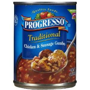 Progresso Traditional Chicken & Sausage Gumbo Soup, 12 pk