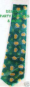 St. Patricks Day Beer Mugs & Shamrocks Tie  