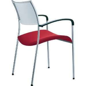  Open End Molded Back & Upholstered Seat Stack Chair: Home 