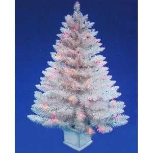 3ft. Edgewater Spruce White Pre Lit Mini Christmas Tree:  