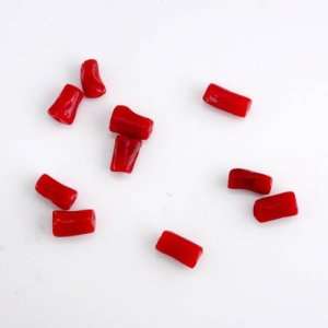  10 TOP SHELF NATURAL RED CORAL ROUND TUBULAR BEADS!: Home 
