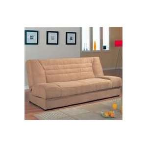 Sofa Beds Armless Fabric Convertible Sofa Bed With Storage:  