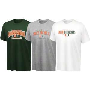  Miami Hurricanes Youth T Shirt 3 Pack: Sports & Outdoors