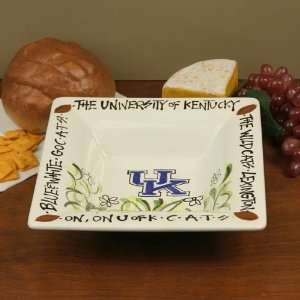  NCAA Kentucky Wildcats White Ceramic Small Square Bowl 