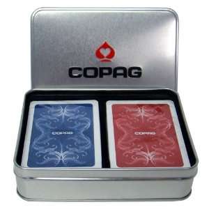  Copag Centennial 100% Plastic Cards   2 Deck Set Sports 