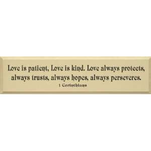 Love Is Patient, Love Is Kind Love Always Protects   1 Corinthians 