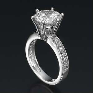 CT REAL CERTIFIED DIAMOND ENGAGEMENT RING 18K WHITE GOLD  