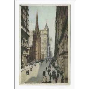   Broadway and Trinity Church, New York, N. Y 1898 1931