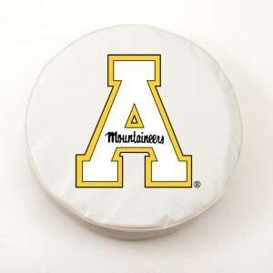  Appalachian State Mountaineers White Tire Cover, Small 