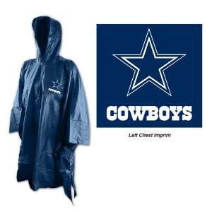  Dallas Cowboys NFL Adult Rain Poncho: Sports & Outdoors