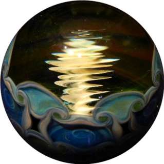 Contemporary Art Glass Marble   Tornado!!   Stan Skipper   Marblealan 