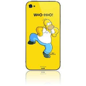   Skin for iPhone 4G   Homer   Woo Hoo Cell Phones & Accessories