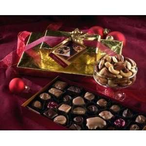 Traditional Treasures Chocolates & Nuts Holiday Tower Gift  