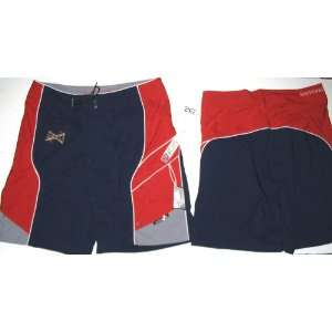  New Sessions 38 in Waist Surf / Board Shorts Blue/red/grey 