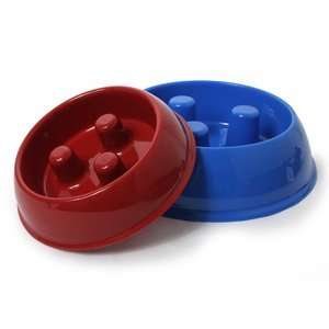  Slow Feed Dog Bowl S/RED 