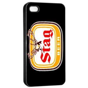  Stag Beer Logo Case for Iphone 4/4s (Black) Free Shipping 