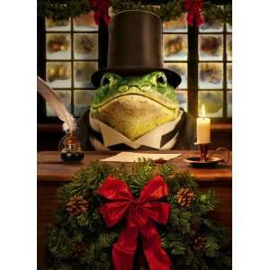    Avanti Christmas Cards, Frog Cratchit, 10 Count: Office Products