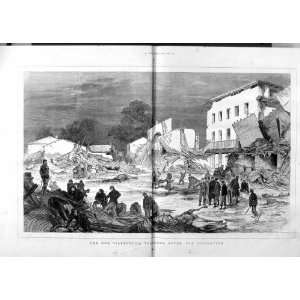  1875 RUE VILLENEUVE TOULOUSE FRANCE FLOODS RUINS