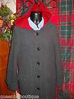 Tribal   TAILORED Red WOOL CASHMERE Women Coat Jacket SZ 8 