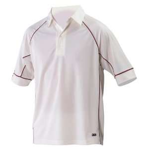  Ice Cricket Shirt Large Maroon Trim: Sports & Outdoors